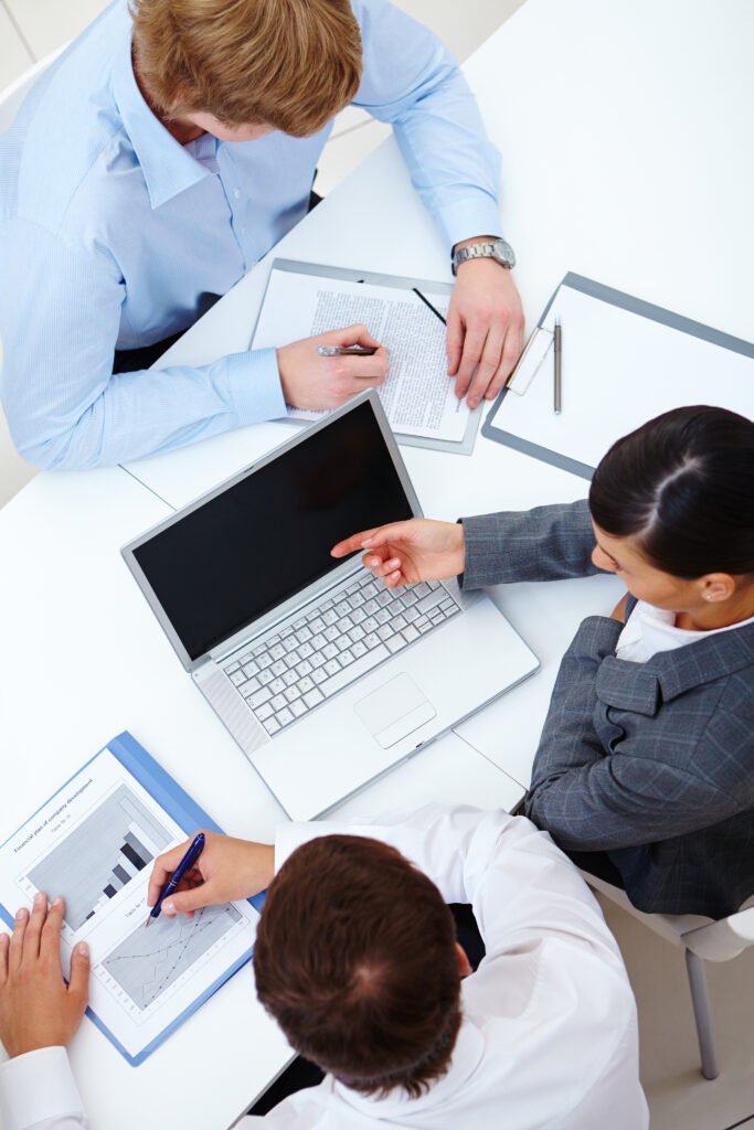 Web Solution Zone team collaborating on a client digital marketing project